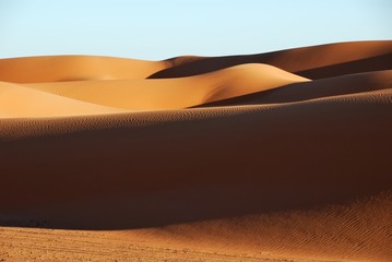 Sand dunes in Sahara desert, Libya