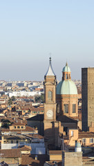 aerial view of bologna