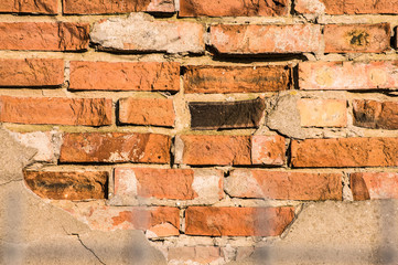 Old brick wall texture background