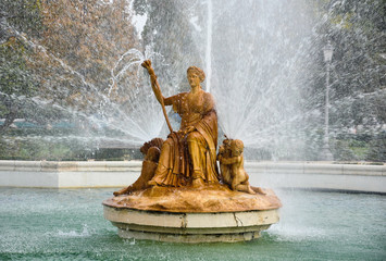Fountain of Ceres in the Parterre Garden, Aranjuez, Spain - obrazy, fototapety, plakaty