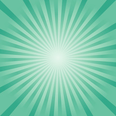 Abstract background. Soft Green rays background. Vector