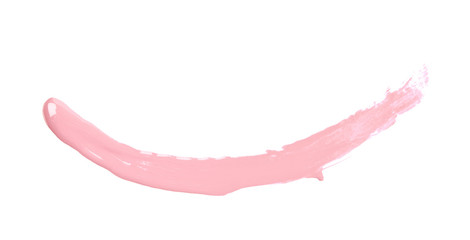 Line stroke of paint isolated