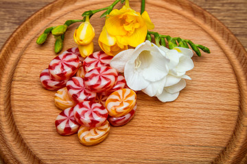 bright striped candy