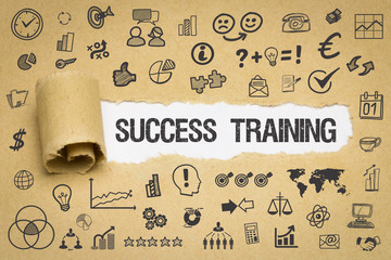 Success Training / Papier mit Symbole