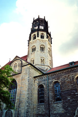 Obraz premium Church tower of St. Ludger in Muenster, Germany