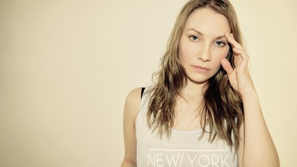 Fototapeta premium Woman having a bad day