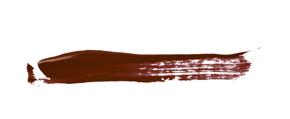 Line stroke of paint isolated
