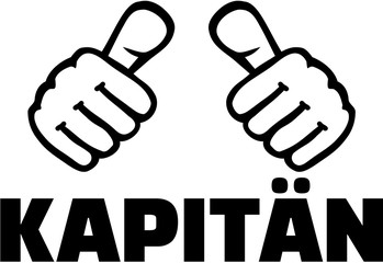 Captain german with thumbs