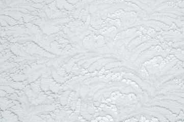 Texture lace fabric. lace on white background studio