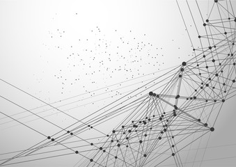 futuristic shape. Computer generated abstract background