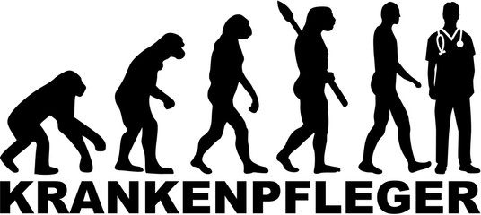 Male nurse evolution with german job title
