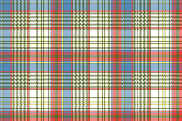 Plaid fabric texture square pixels shirt seamless pattern