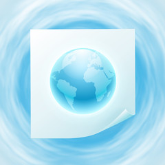 Background with globe