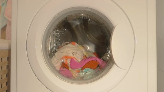 Three high quality videos of washing machine in 4K