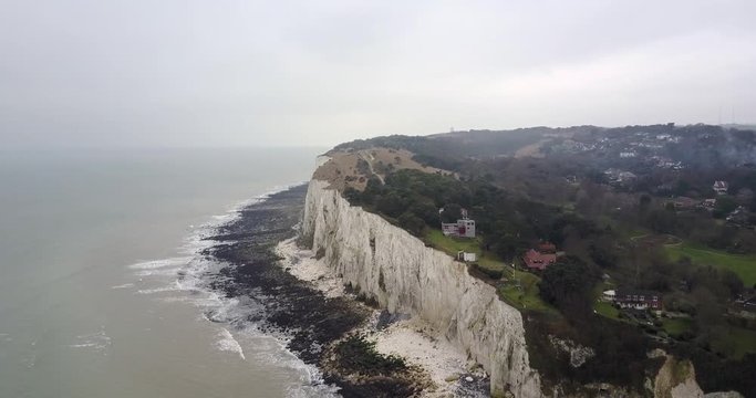 Bird's eye view of White Cliffs of Dover