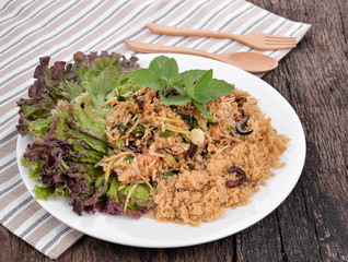 Spicy minced pork
