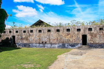 Fototapeta na wymiar Ancient jail from french guyana islands