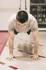 Fototapeta premium Man in the gym