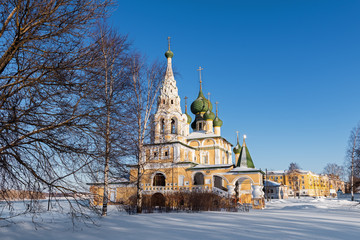Church of St John the Baptist in Uglich in winter, Russia