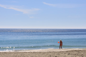 the orange woman