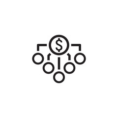 Return on Investment Icon. Business Concept. Flat Design.