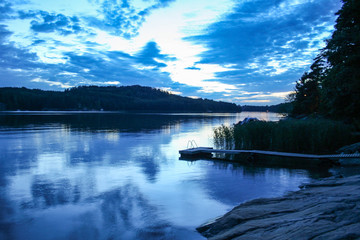 Sunset  on Finland's archipelago