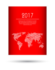 modern vector abstract brochure, business flyer design