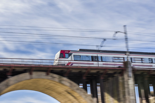 tren en movimiento