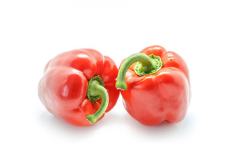 Red pepper isolated on white background