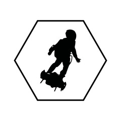 Fly board icon.
