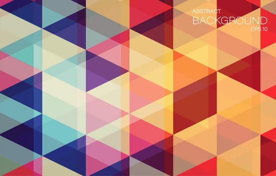 Flat Geometric triangle wallpaper for you design