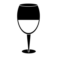 glass cup wine drink pictogram vector illustration eps 10