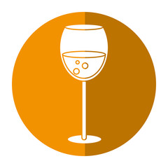 glass cup beverage drink shadow vector illustration eps 10