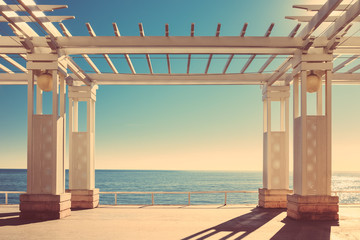 Promenade des Anglais - Nice Côte d'Azur - obrazy, fototapety, plakaty