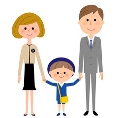 園児　親子　入園式