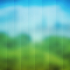 Abstract Colorful Transparent Stripes Pattern on Blurred Background, Vector Design