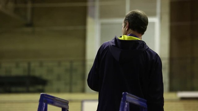 Sport Referee Paying Attention To Sport Game
