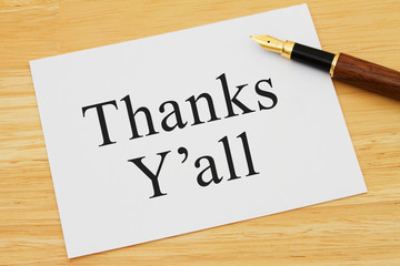 Southern thank you message