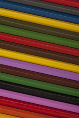 texture of colored pencils on the diagonal