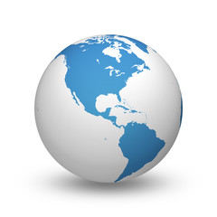 High resolution world illustration