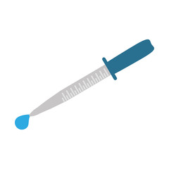 dropper laboratory equipment icon vector illustration eps 10