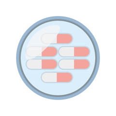 medication capsule pills icon vector illustration eps 10