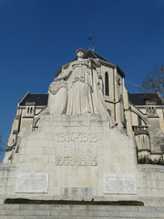 Church of St Martin and War Memorial in Pau  France February 2017