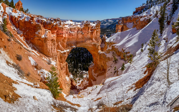 Natural Arch In Bryce Canyon National Park