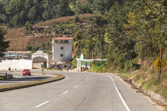 Curvy Road in Rural Guatemala
