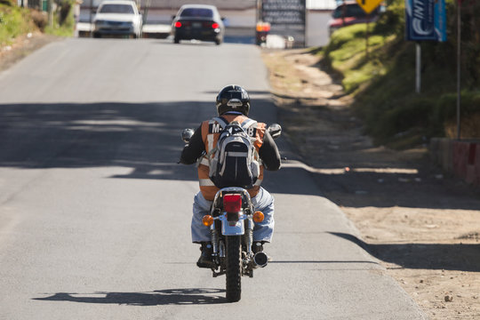 Guatemalan Motorcyclist