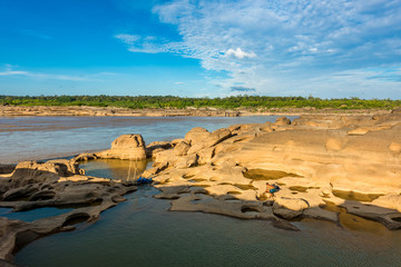 Thailand grand canyon (sam pan bok) at Ubon Ratchathani, Thailand