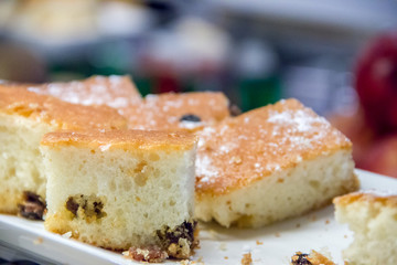 Cake with coconut and pineapple