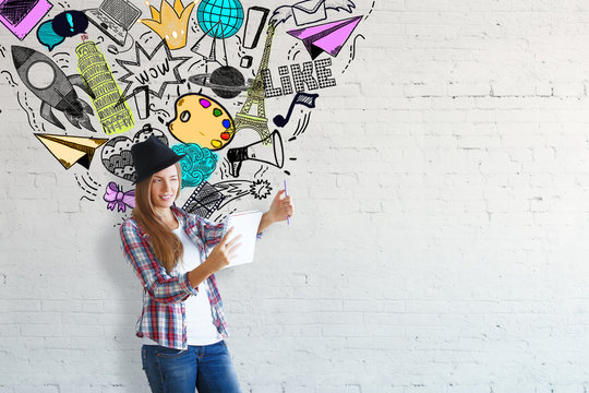 Inspiration and social media concept