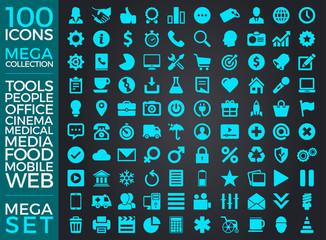 Set Of Icons, Quality Icon Collection Vector Design Eps 10